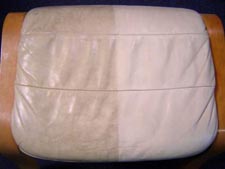 Before and After Upholstery Cleaning Example